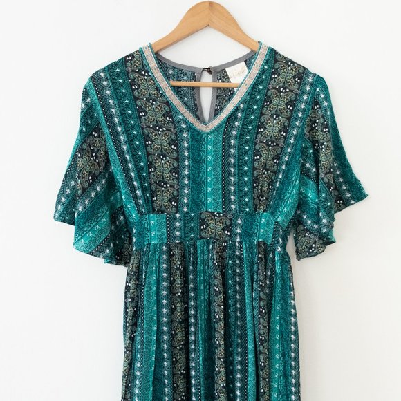 Rose by Paruay Boho Tiered Cotton Maxi Dress - Picture 2 of 5